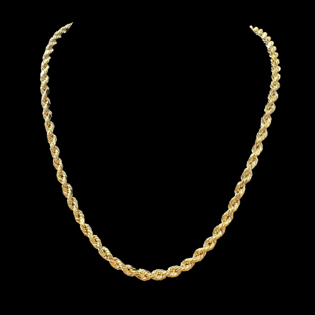 14K HOLLOW ROPE CHAIN (8.9GR 5MM 20")