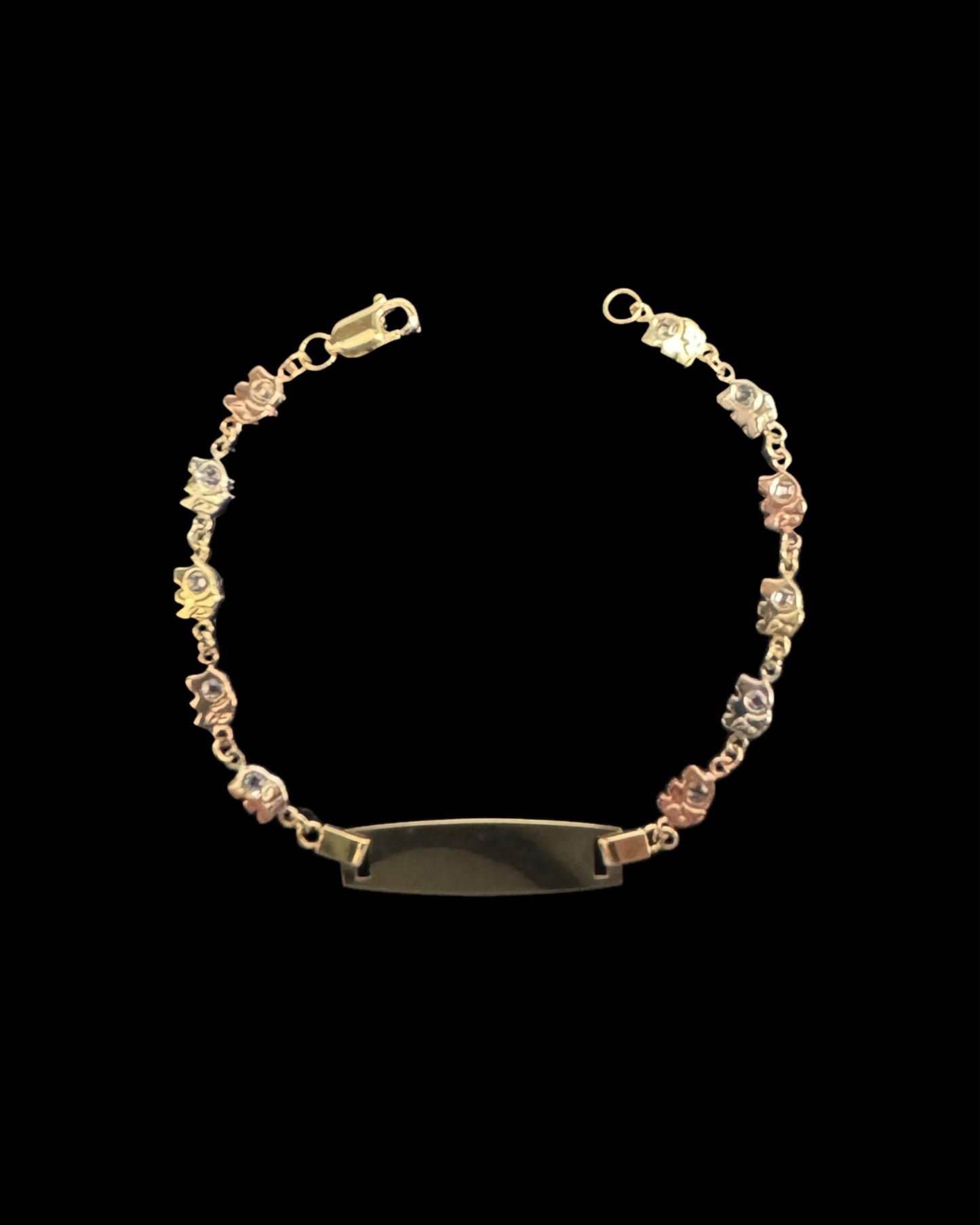 14K GOLD BABY ID ELEPHANT BRACELET (2.3GR 6")