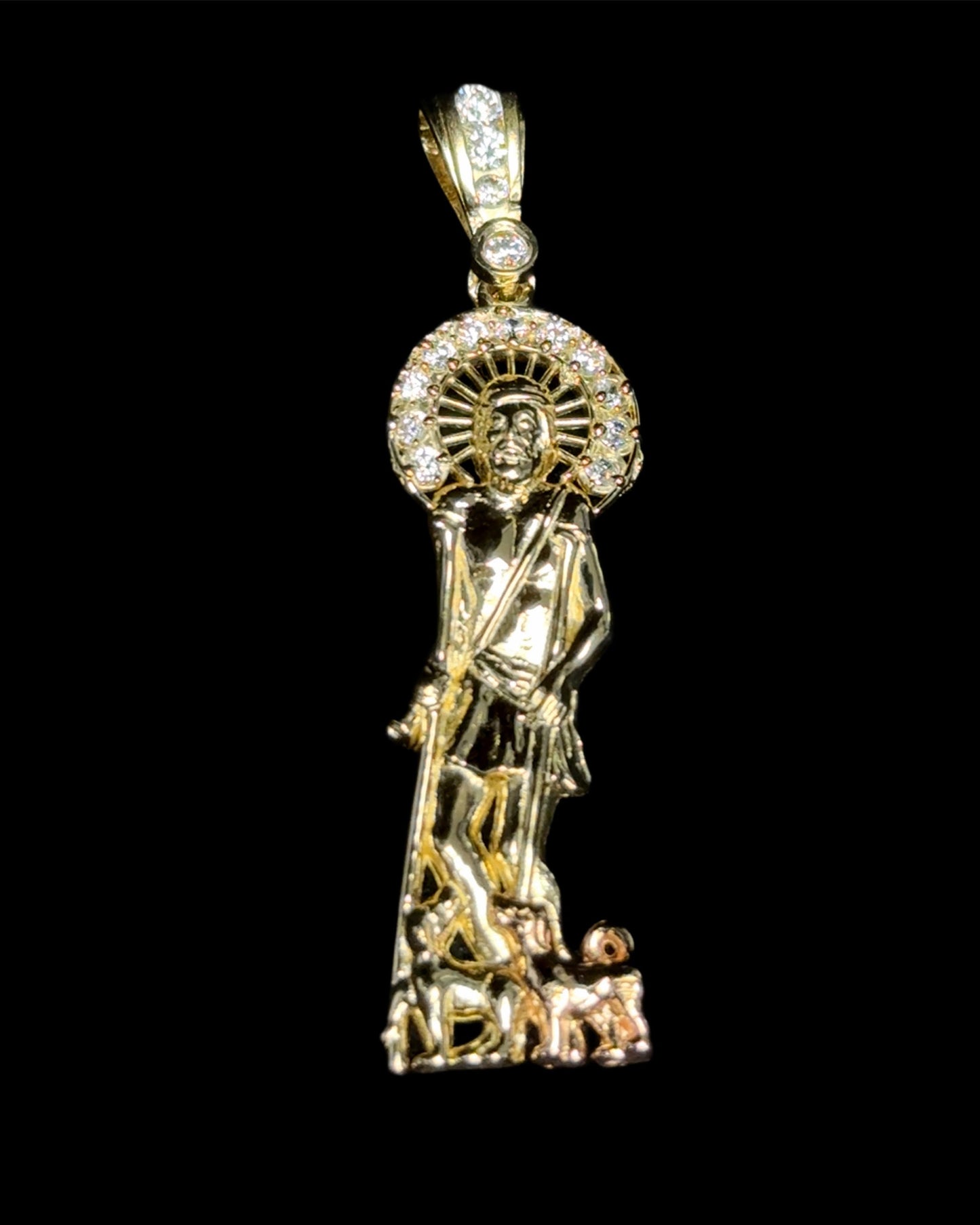 PENDANT CZ SAN LAZARO 4.9GR 14K