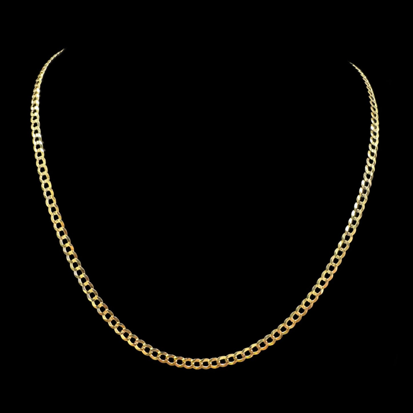 CADENA CUBANA CLASICA 7.2GR 3.7MM 14K 16"