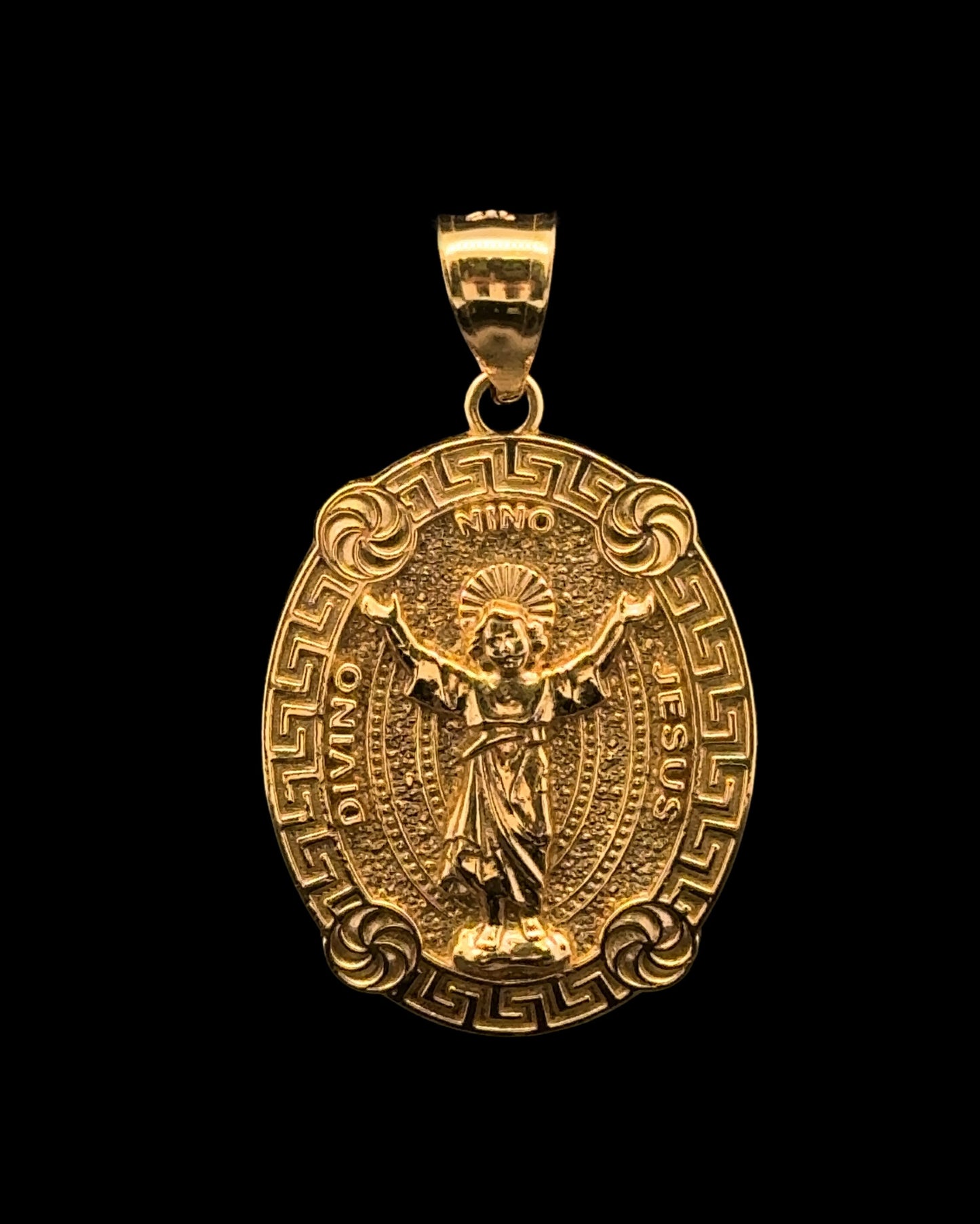 PENDANT MEDALLA NINO JESUS 3.9GR 14K