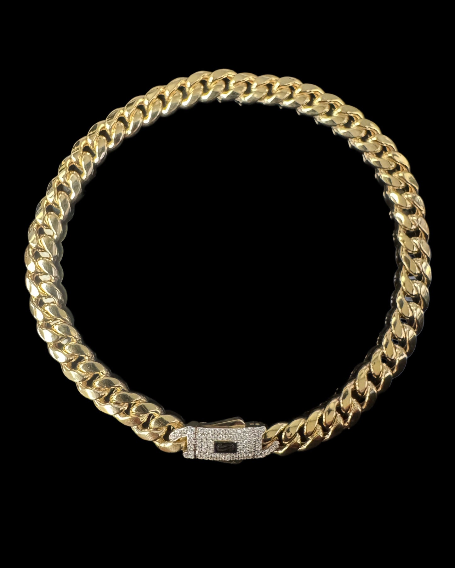 BRACELET MONACO HOLLOW 10.1GR 7MM 14K 10"