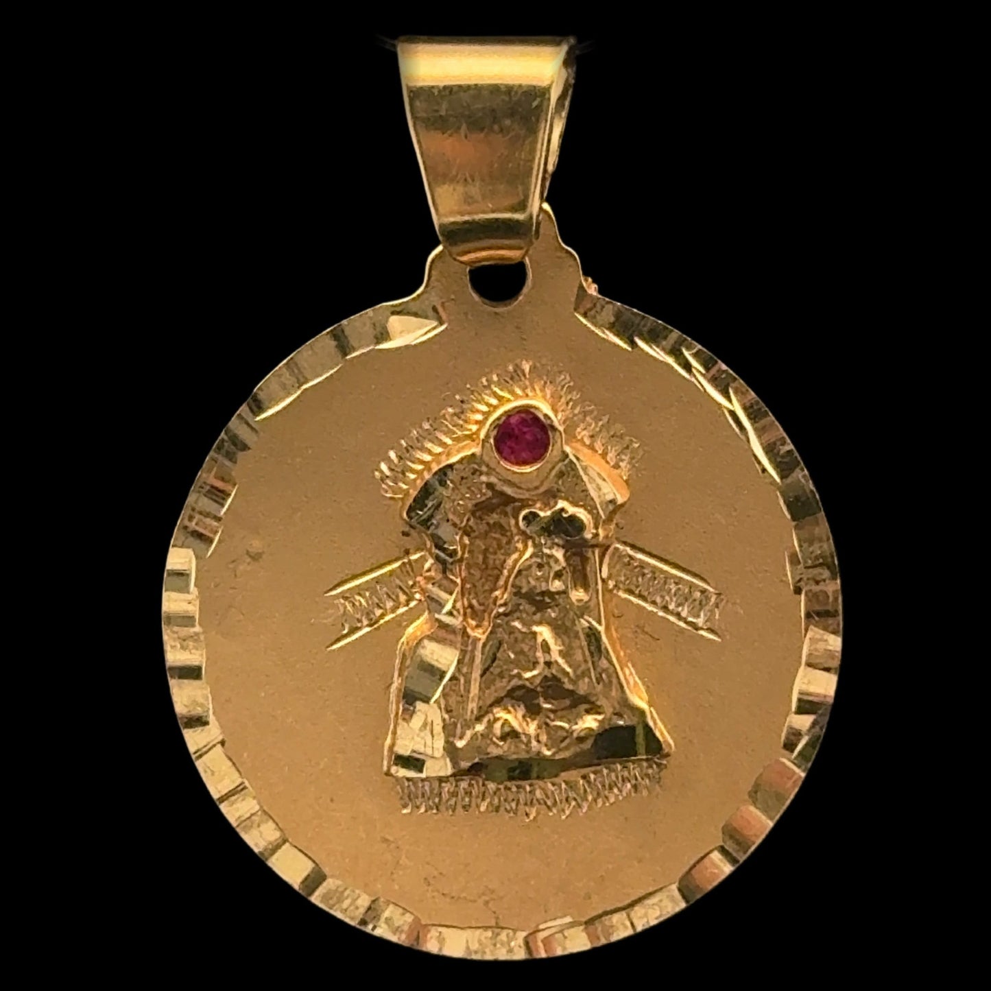 14K PENDANT MEDAL VIRGIN TRINITY (3.3GR)