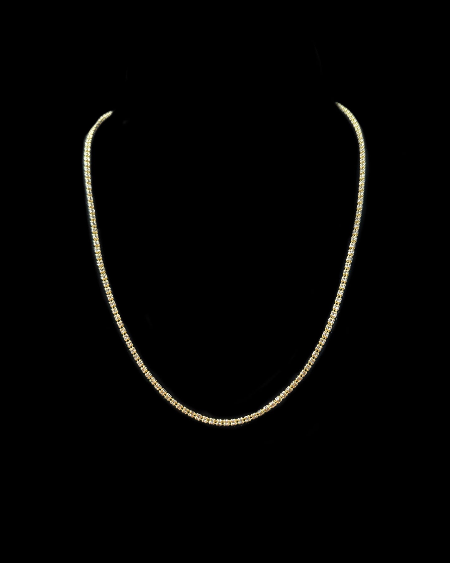 CADENA MOON ICE HOLLOW YELLOW 9.2GR 2.3MM 14K 22"