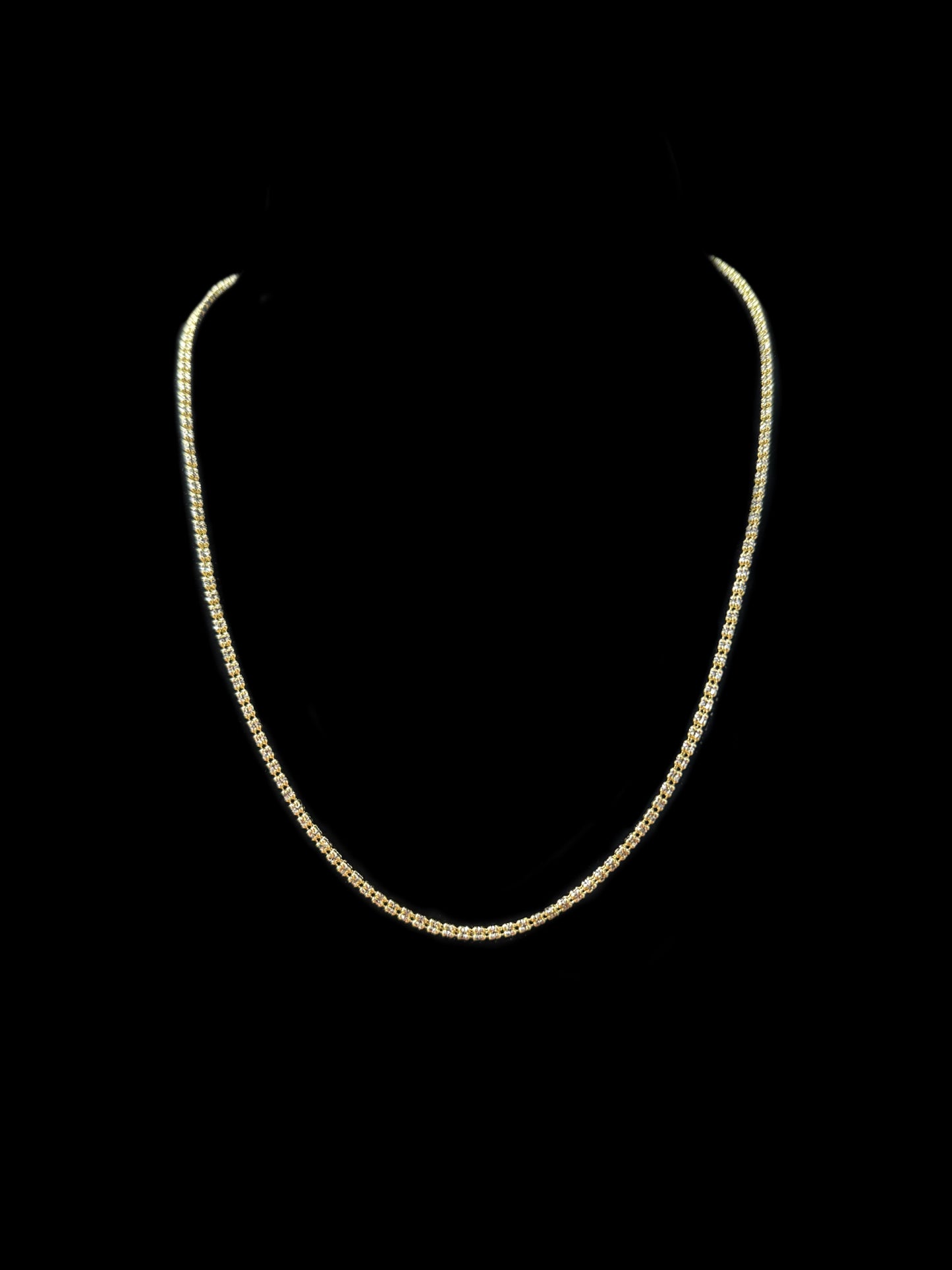 CADENA MOON ICE HOLLOW YELLOW 10.4GR 2.5MM 14K 20"