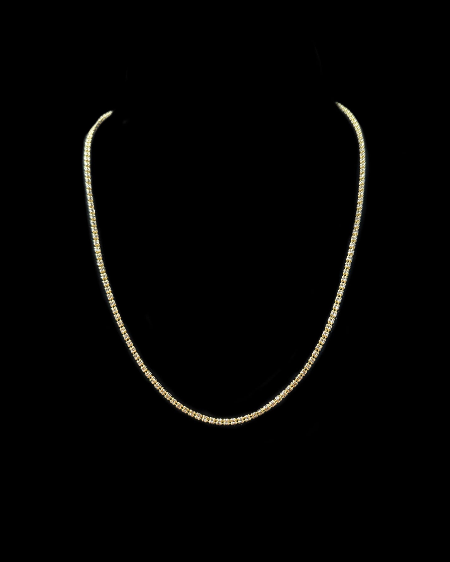 CADENA MOON ICE HOLLOW YELLOW 10.4GR 2.5MM 14K 20"