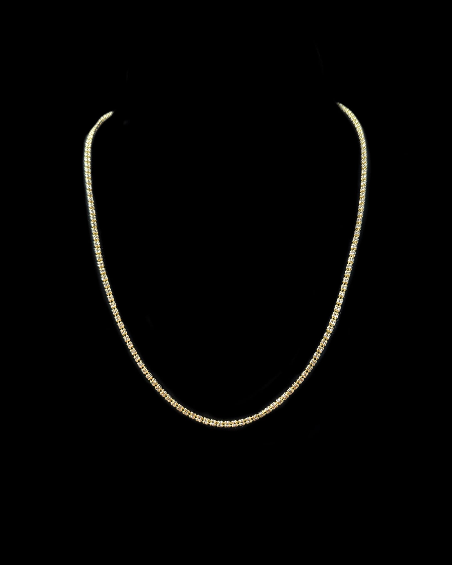 14K YELLOW GOLD MOON ICE (9.2GR 3MM 16")