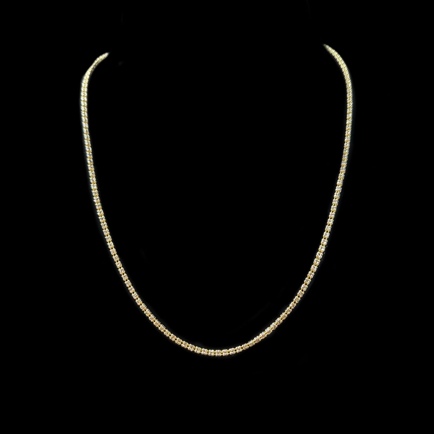 14K YELLOW GOLD MOON ICE (9.2GR 3MM 16")