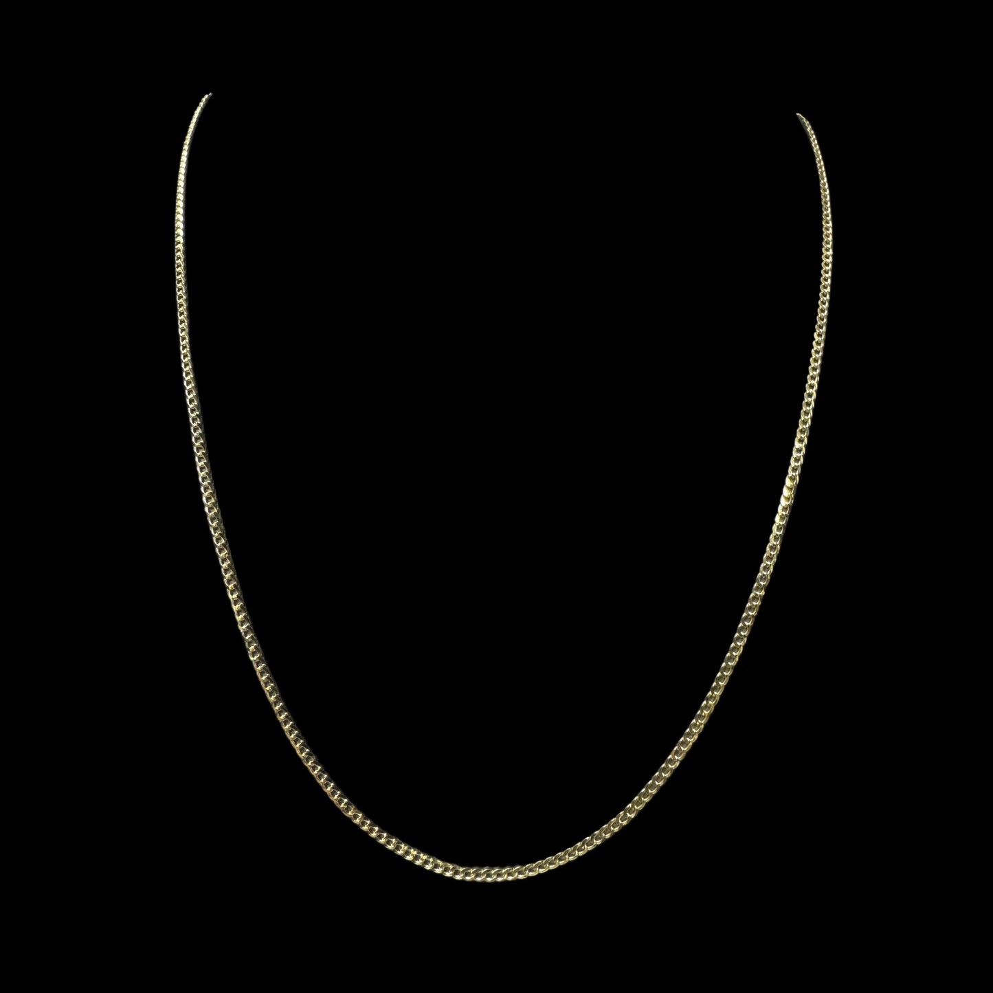 14K SOLID CUBAN CHAIN (3.5GR 2MM 18")