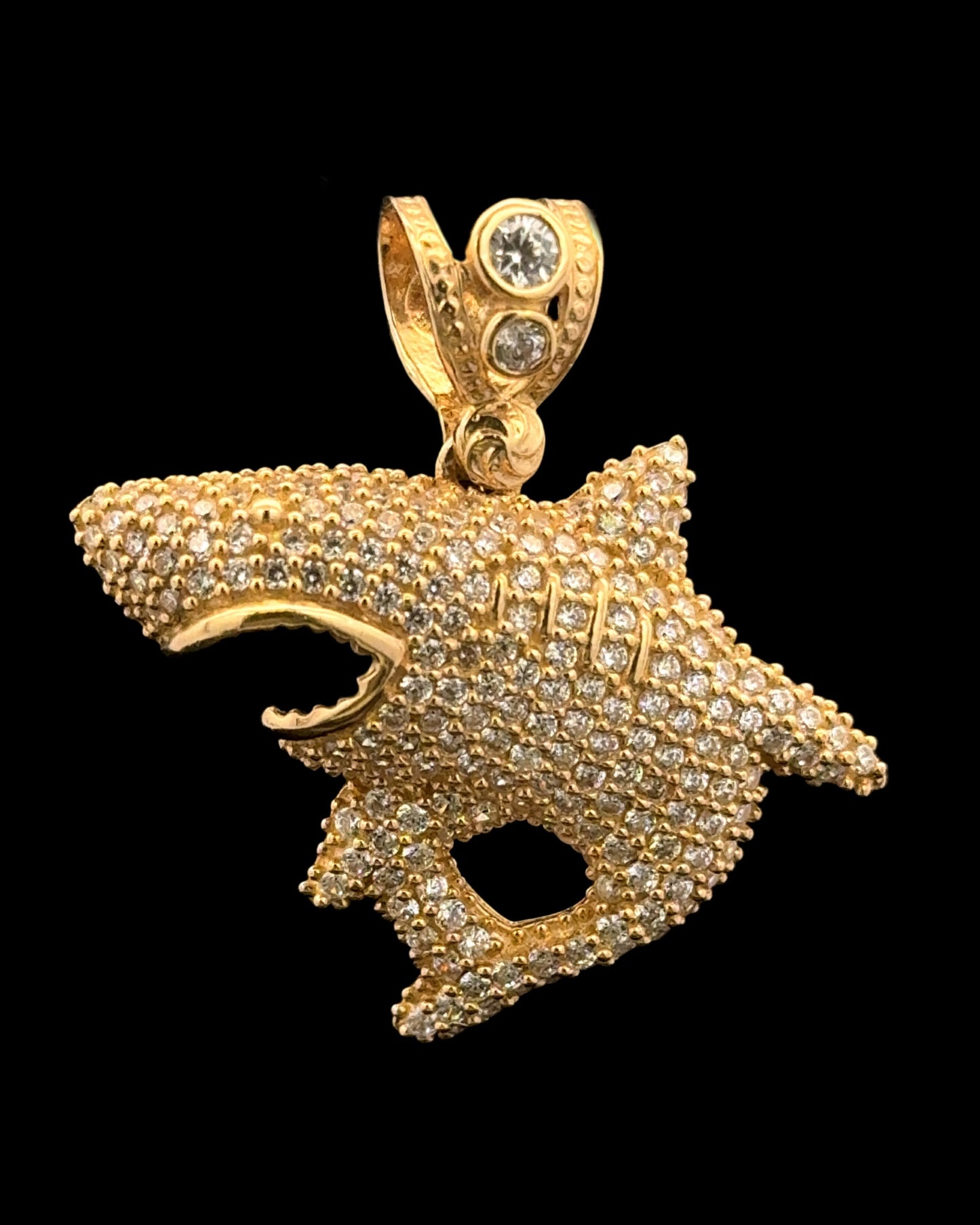 PENDANT TIBURON CZ 6.1GR 14K