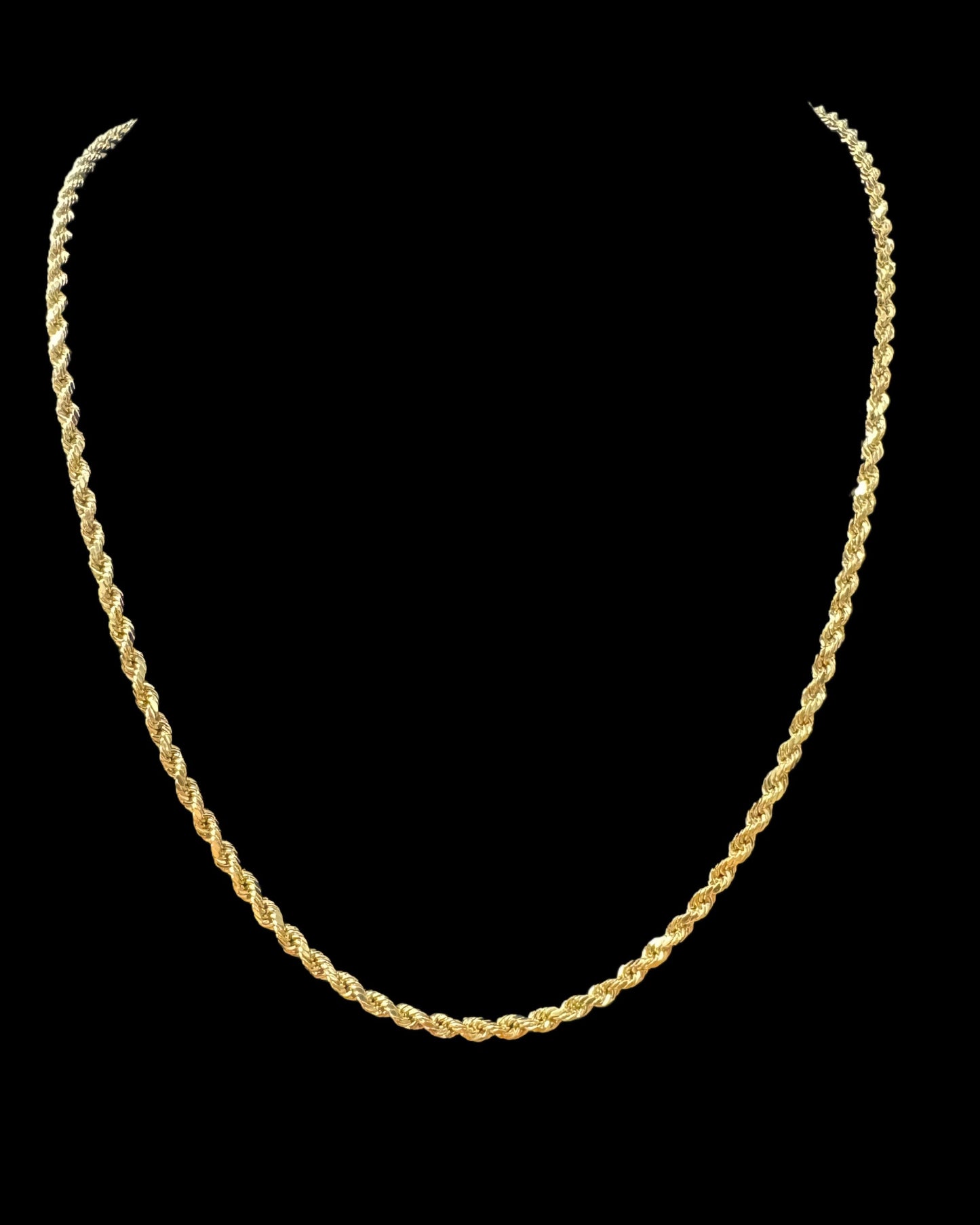 CADENA ROPE AMARILLA 4.6GR 3MM 14K 20"