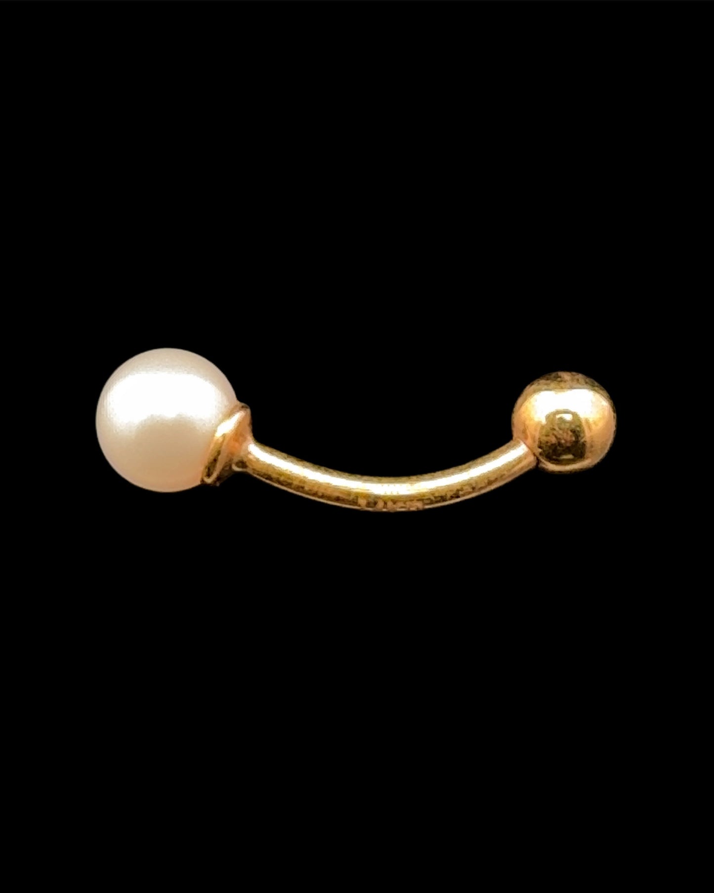 PIERCING OMBLIGO PERLA 14K