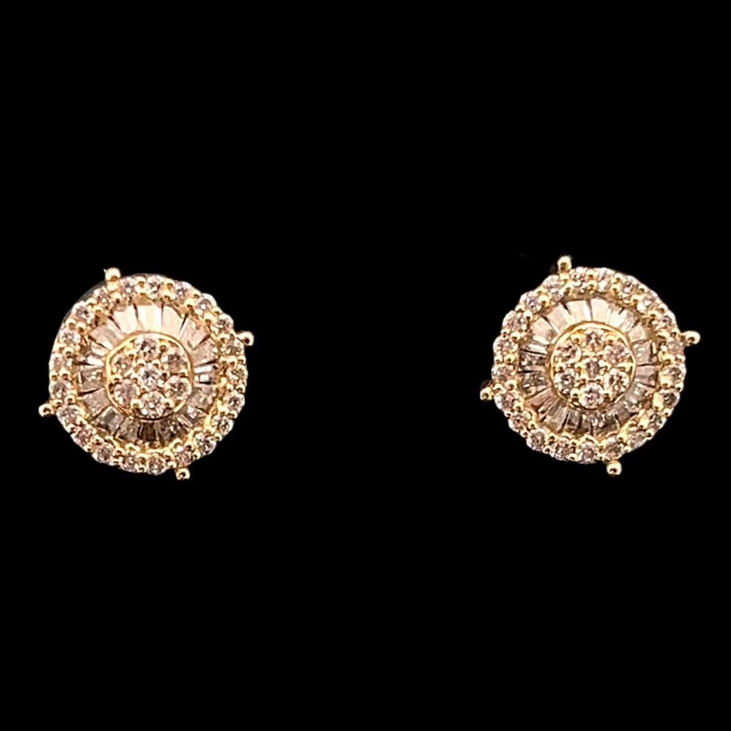 ARETES DIAMONDS GIRASOL AMARILLO 0.7CT 14K