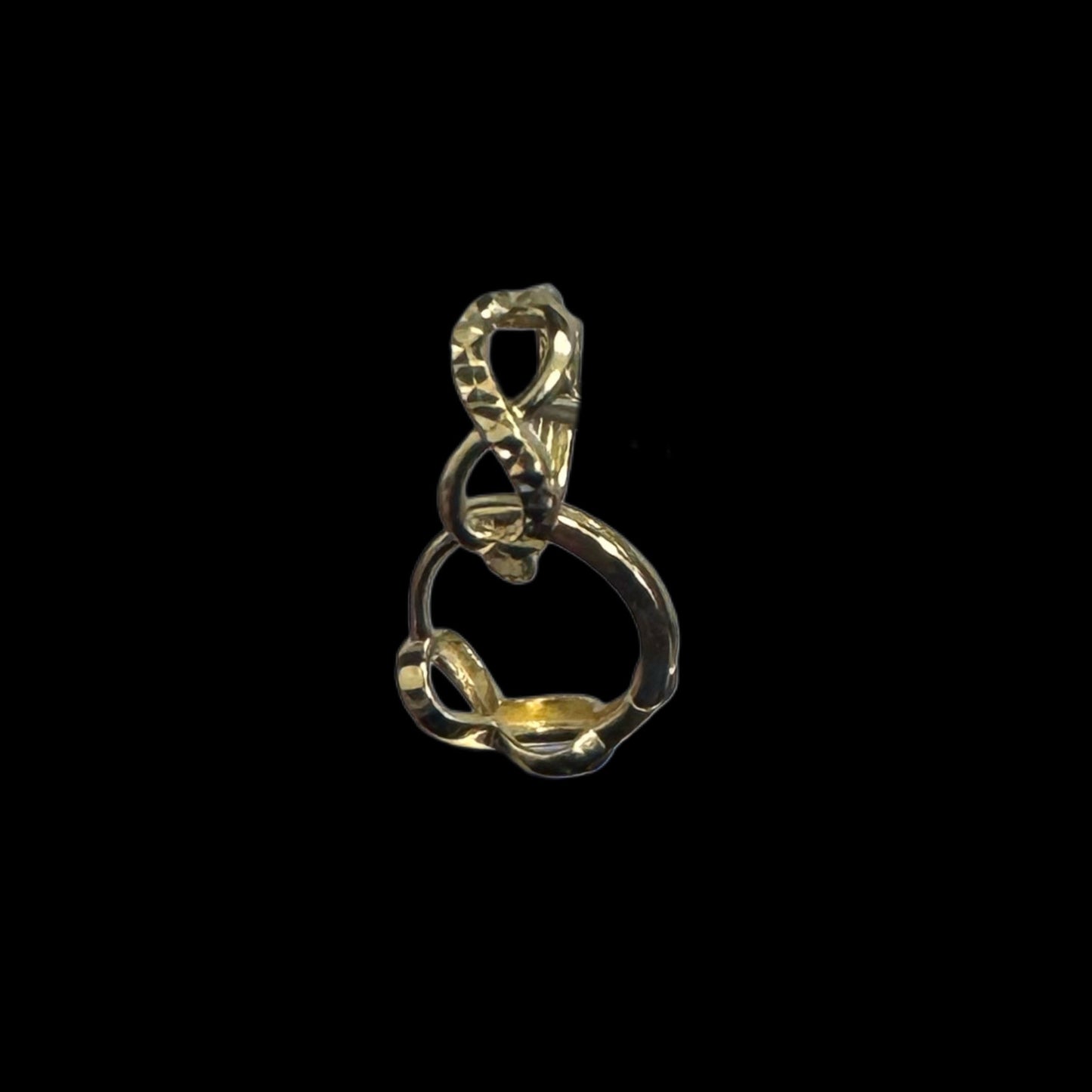 14K GOLD HUGGIES INFINIT EARRINGS (1.4GR)