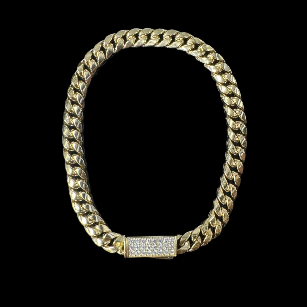 14K JINGLE BELL HOLLOW BRACELET (5.5GR 6MM 7")