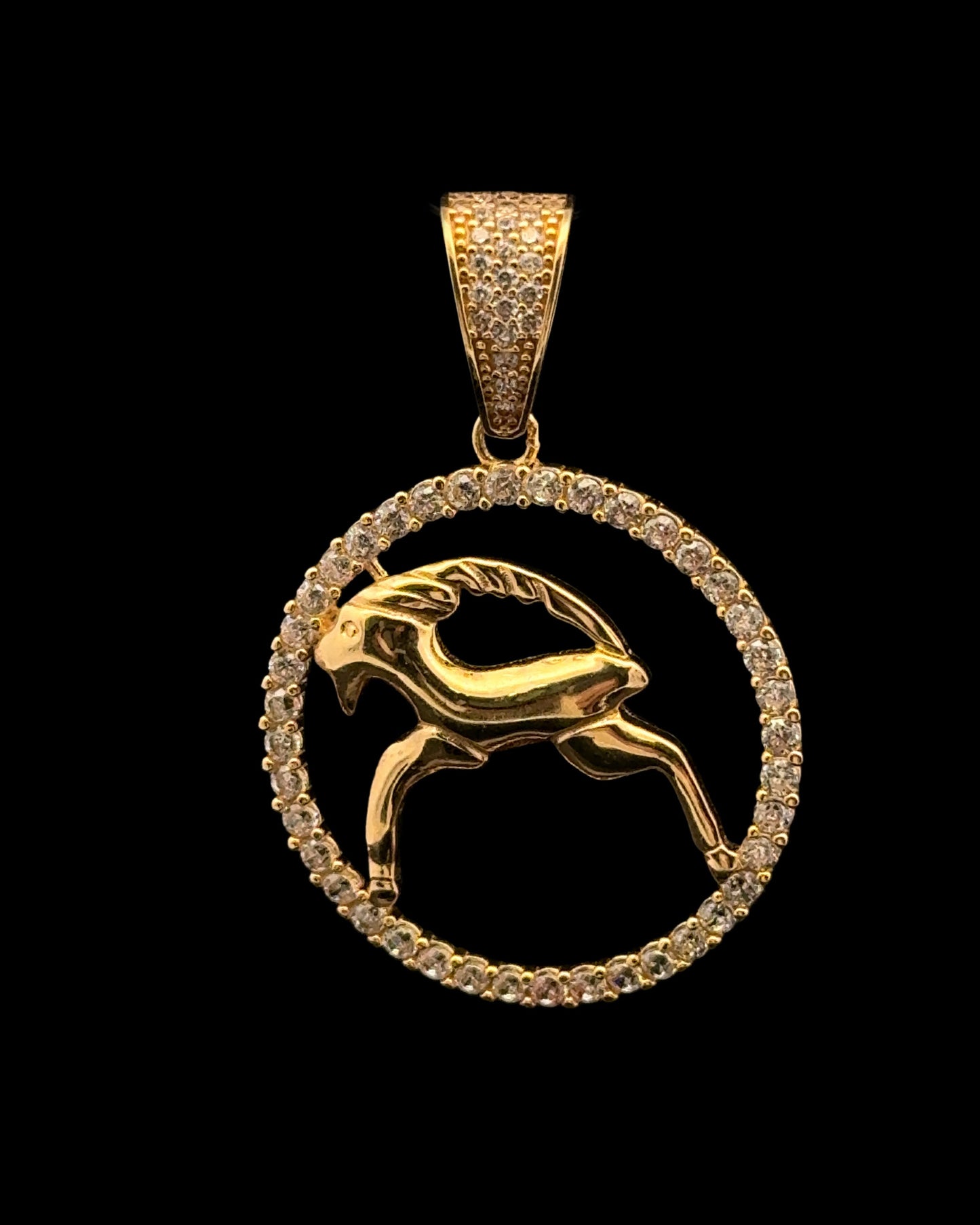 PENDANT SIGNO ZODIACO ARIES CZ 4.3GR 14K