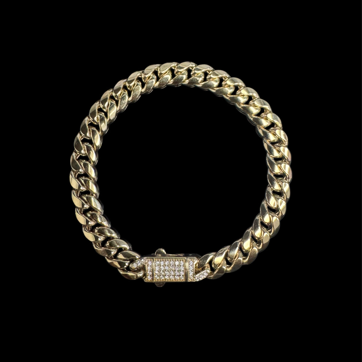 14K GOLD JINGLE BELL BRACELET (8.6GR 7.3MM 7")