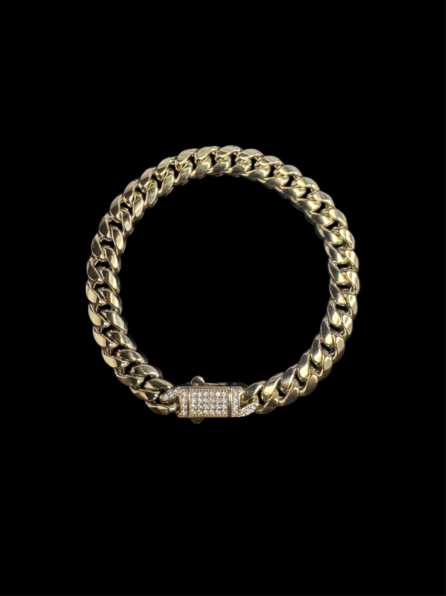 14K GOLD JINGLE BELL BRACELET (7.9GR 7.3MM 7")
