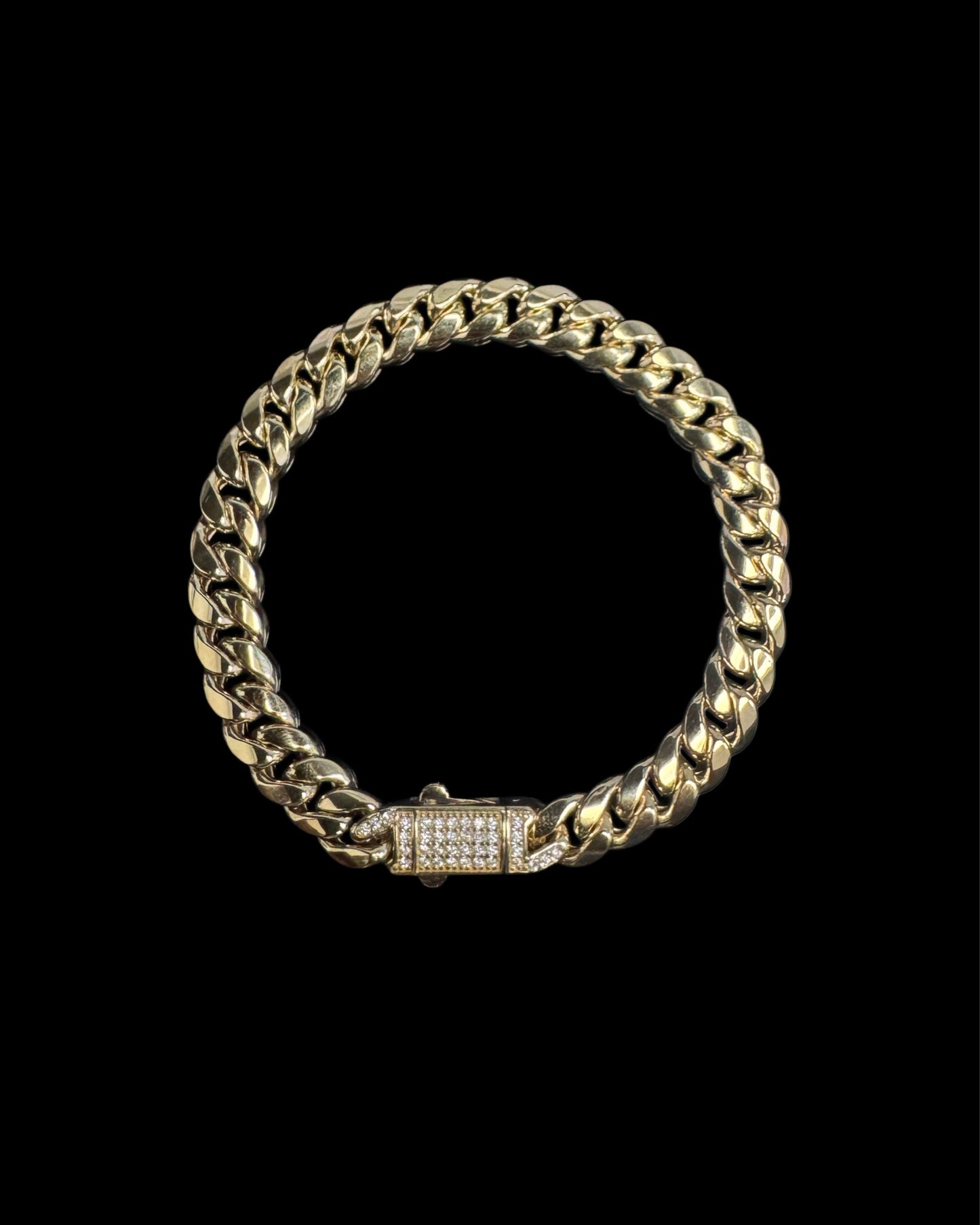 14K GOLD JINGLE BELL BRACELET (8.8GR 7.3MM 7")