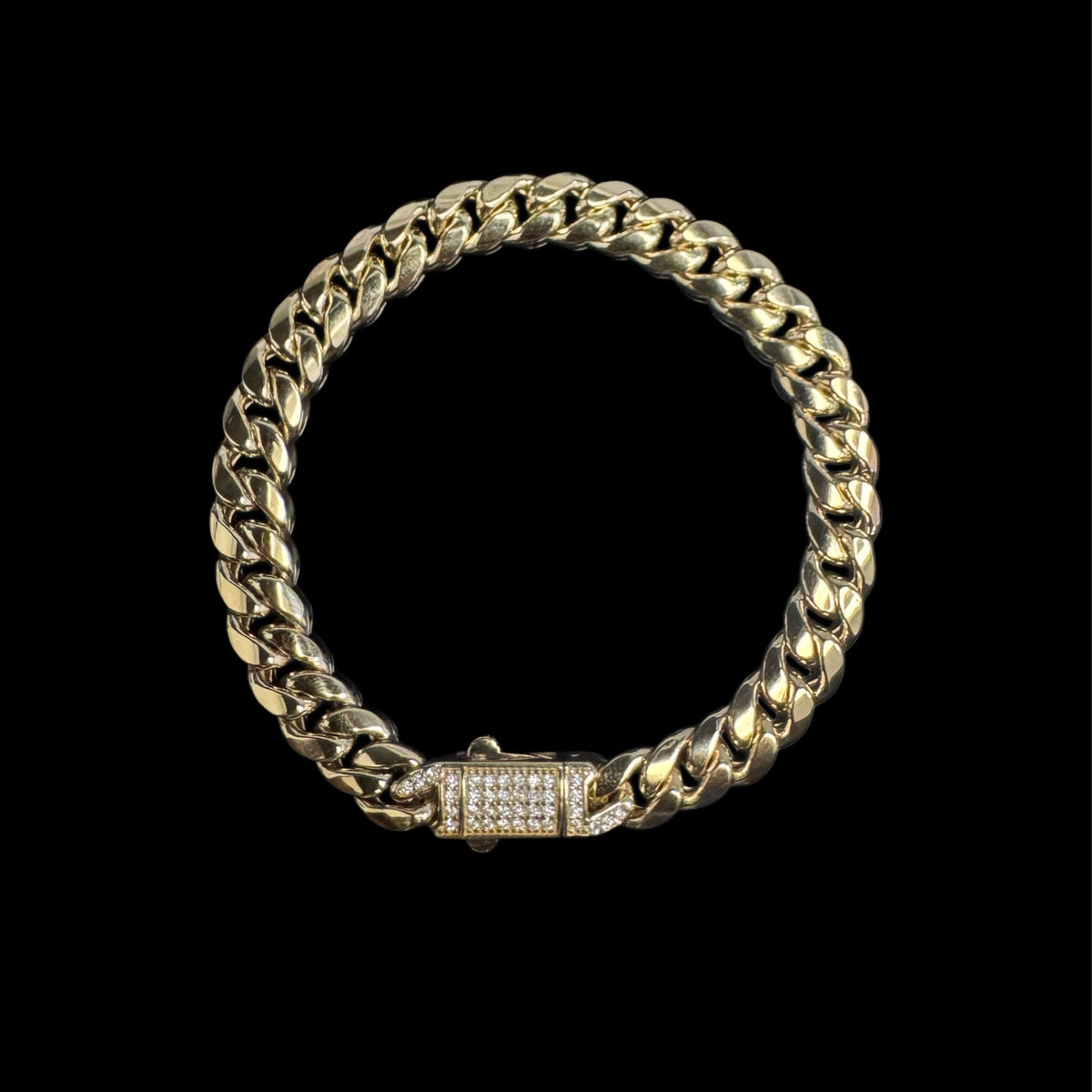 14K GOLD JINGLE BELL BRACELET (8.8GR 7.3MM 7")