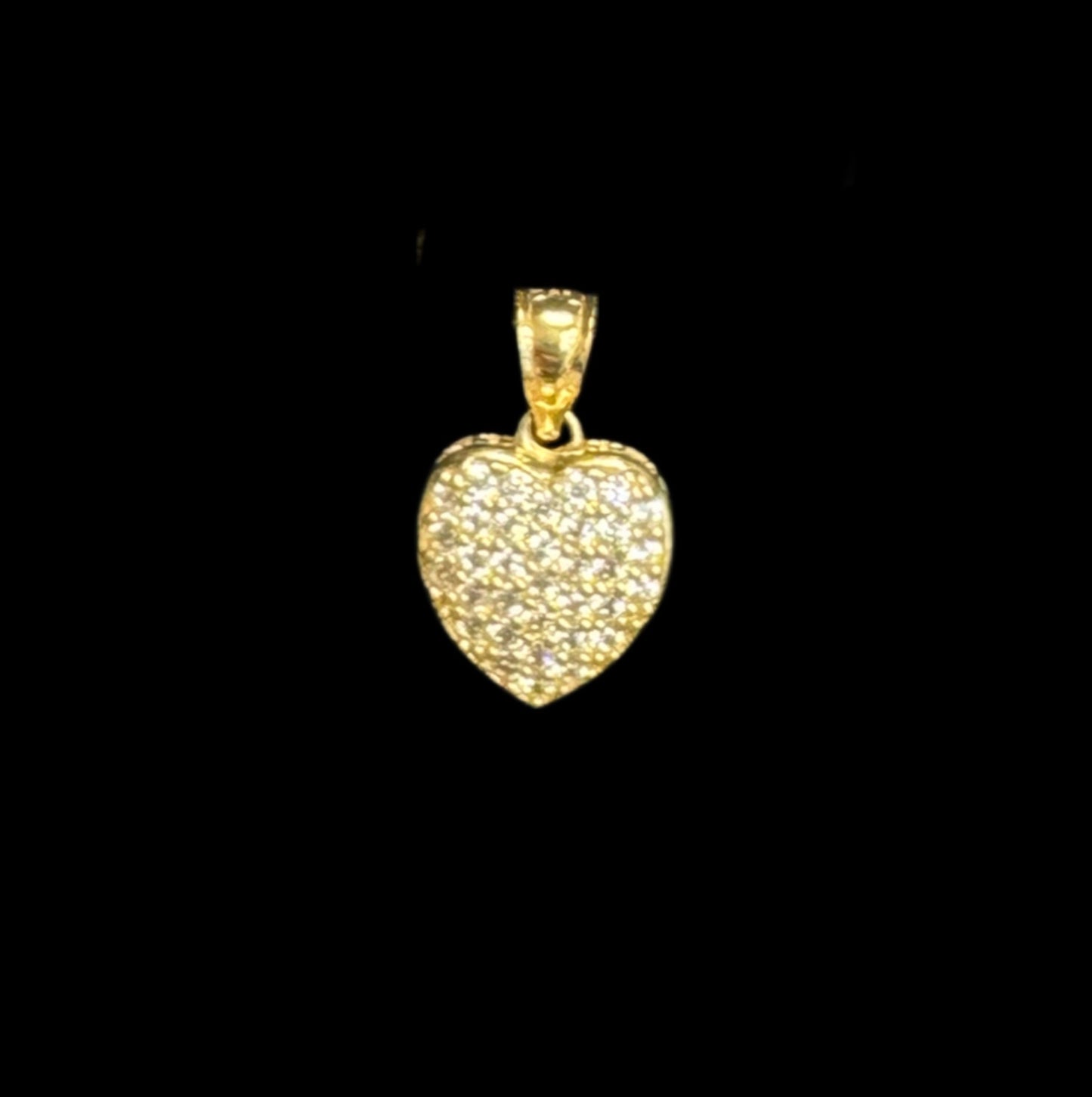 14K HEAT CZ PENDANT (1.6GR)