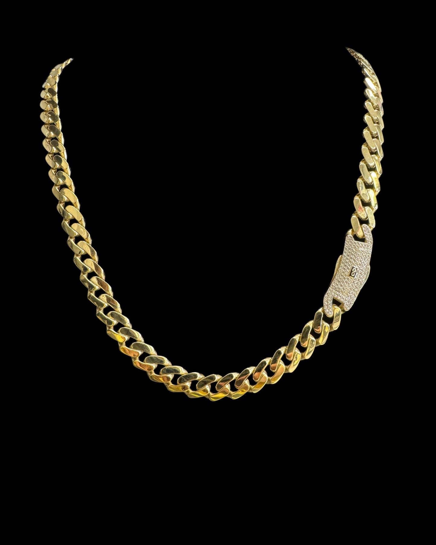 14K GOLD MONACI CHAIN (18.9GR 9MM 22")
