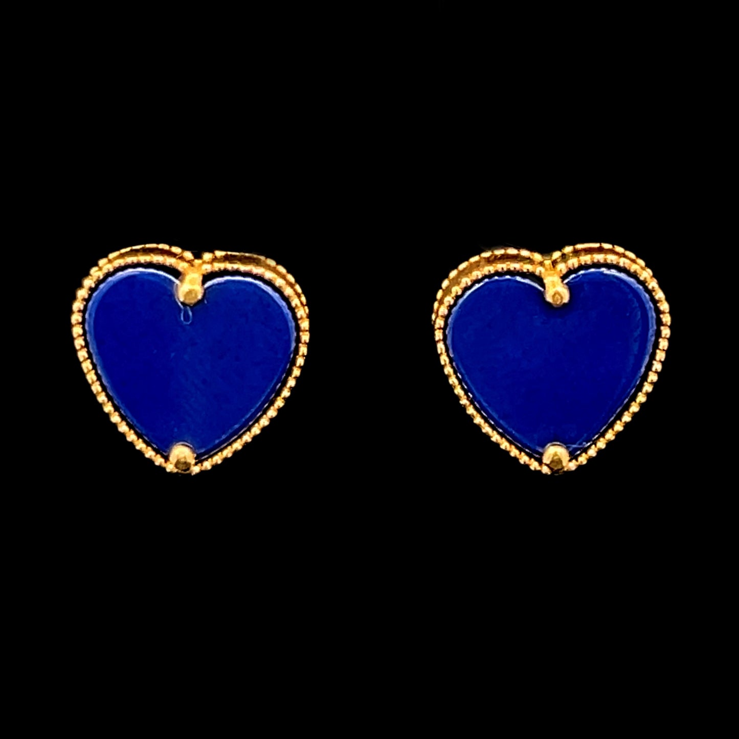 14K HEART EARRINGS