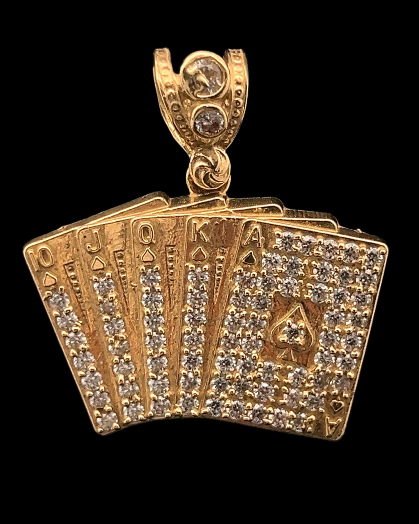 Letter Pendant (CZ) 4GR 14K