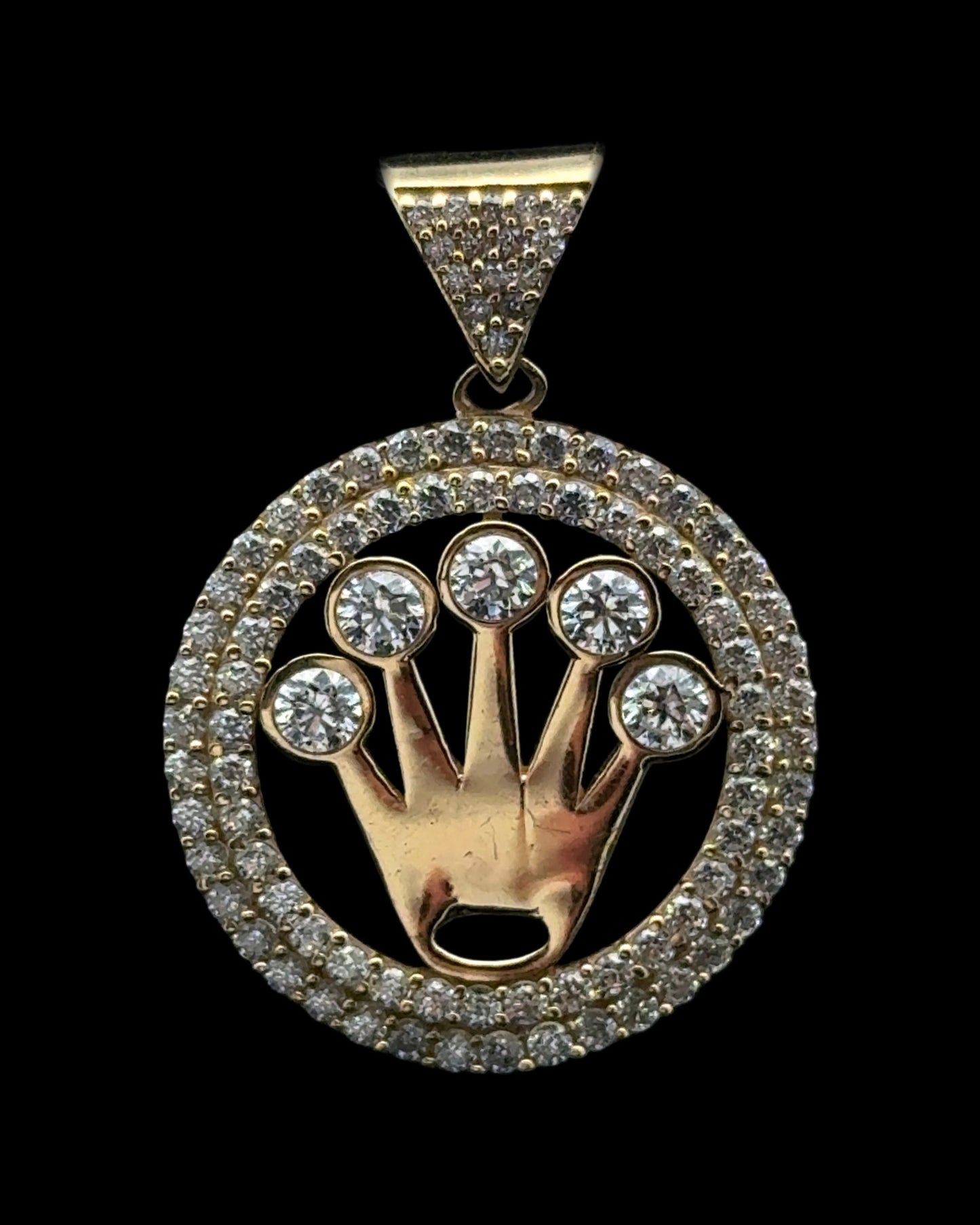 PENDANT CORONA CZ 2.9GR 14K