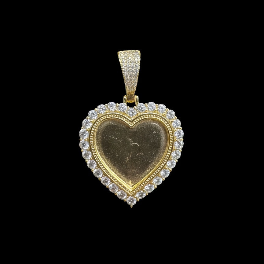 925 HEART PENDANT CUBIC ZIRCONIA (15.6GR)