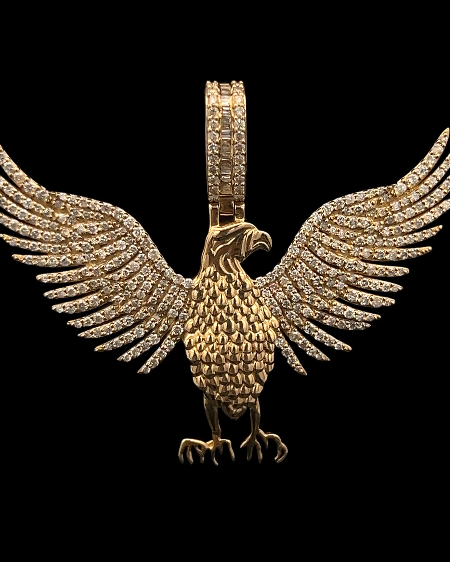 Diamond Phoenix Pendant 6.8GR 1.44CT 14K