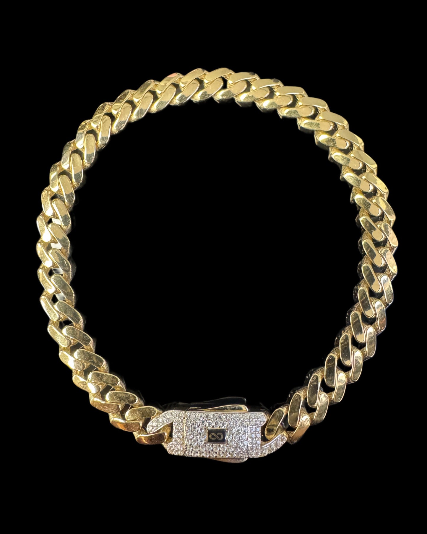 BRACELET MONACI HOLLOW 7.3GR 7MM 14K 8"