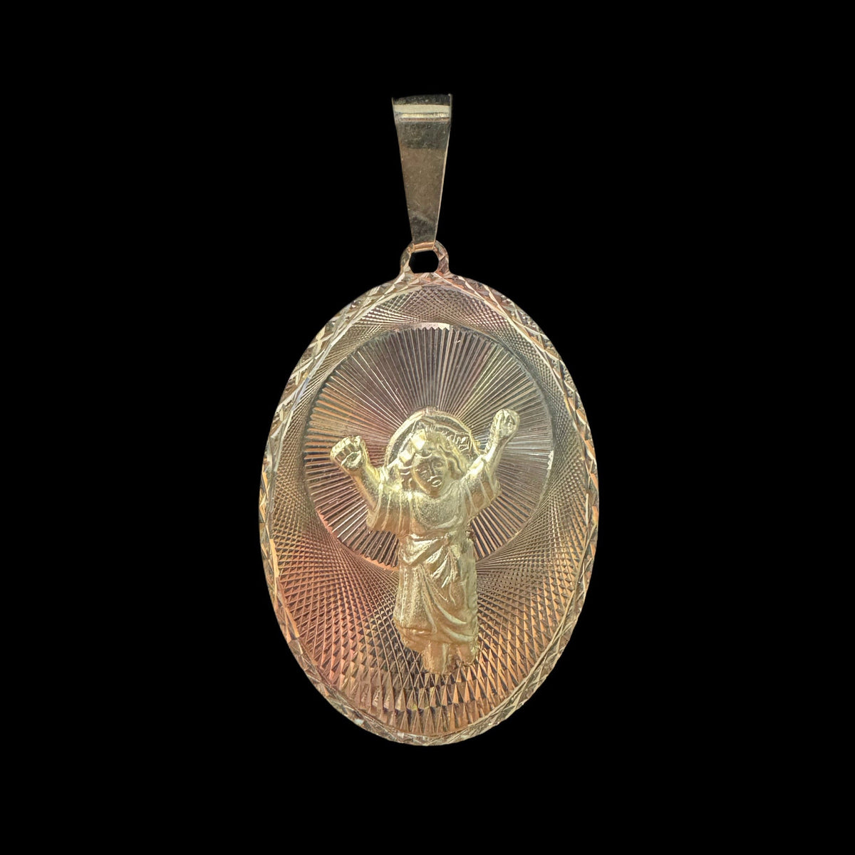 14K TWO-TONE BABY JESUS PENDANT (3.3GR)