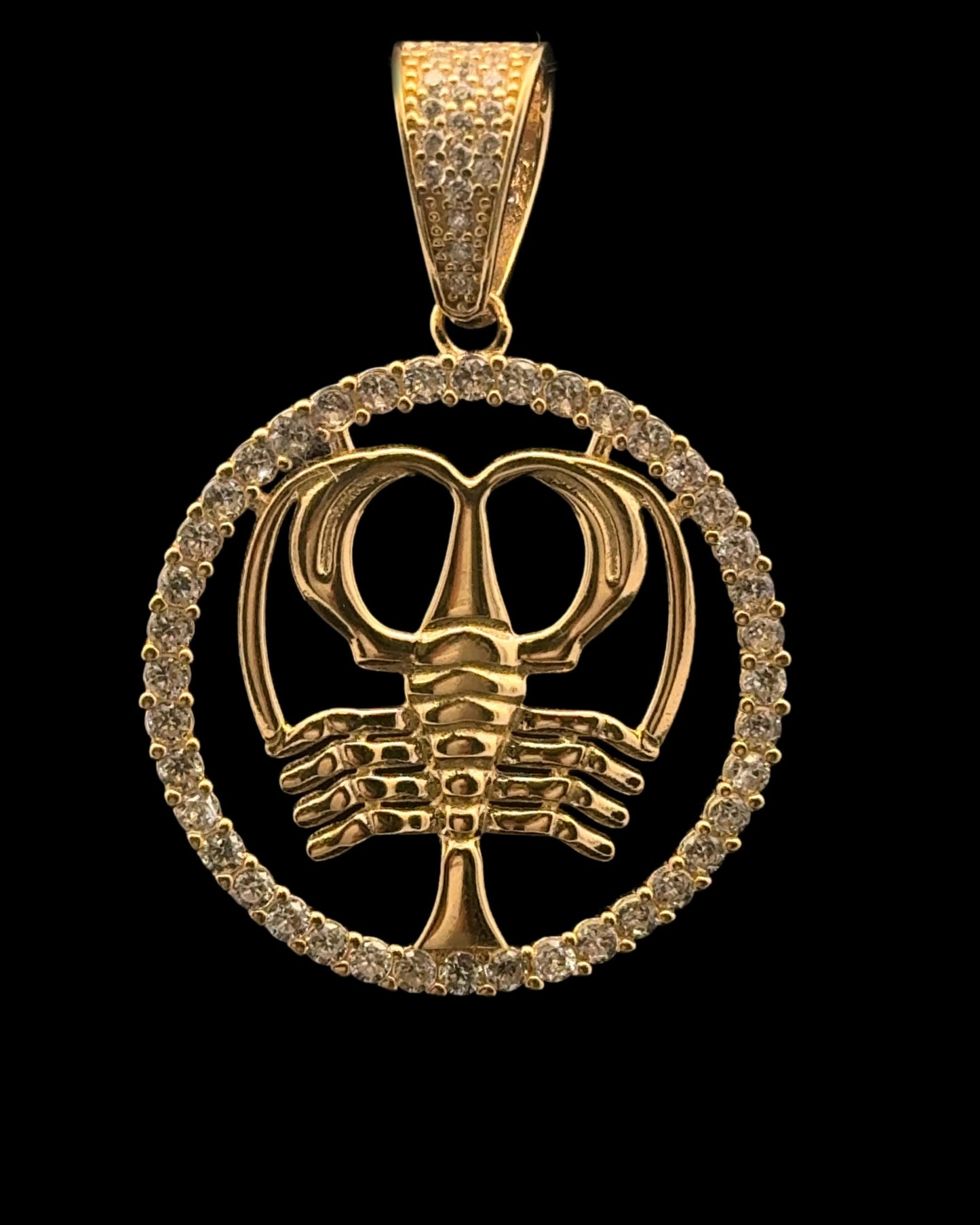 PENDANT SIGNO ZODIACO CANCER CZ 4.5GR 14K