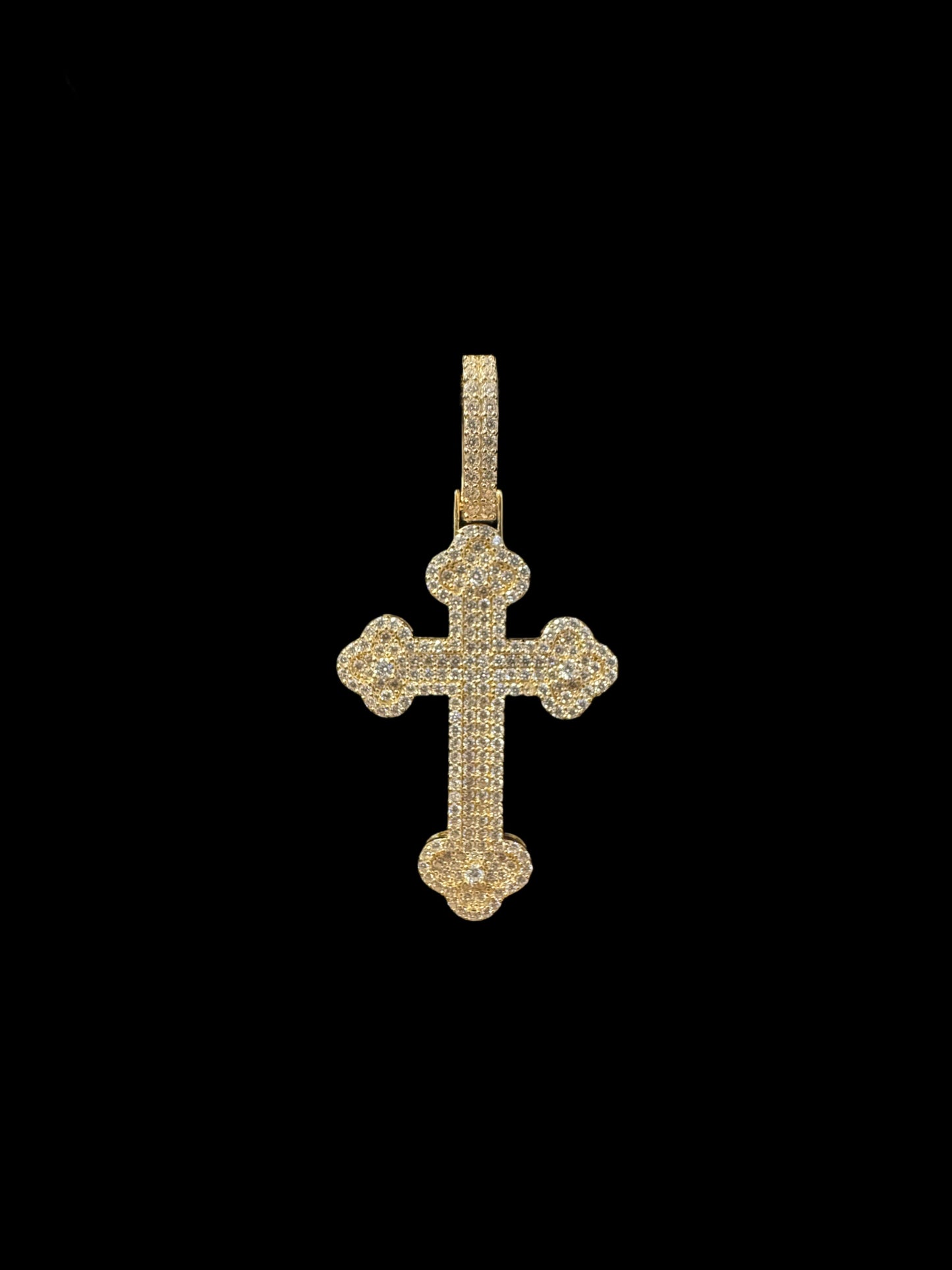 PENDANT CRUZ MOISSANITE 14K