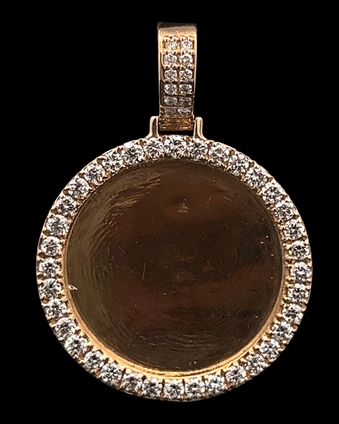 Yellow Gold Picture Pendant 1.85CT 13.2GR 14K