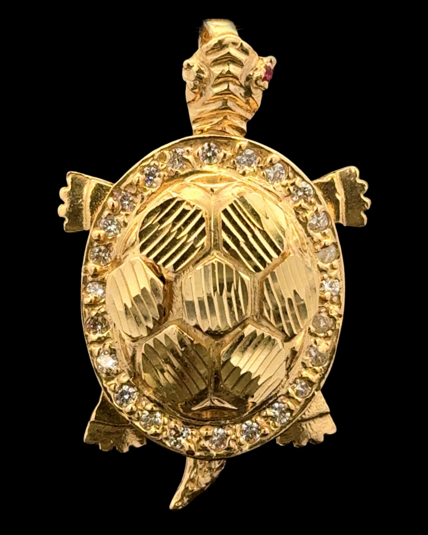 PENDANT TORTUGA CZ 5GR 14K