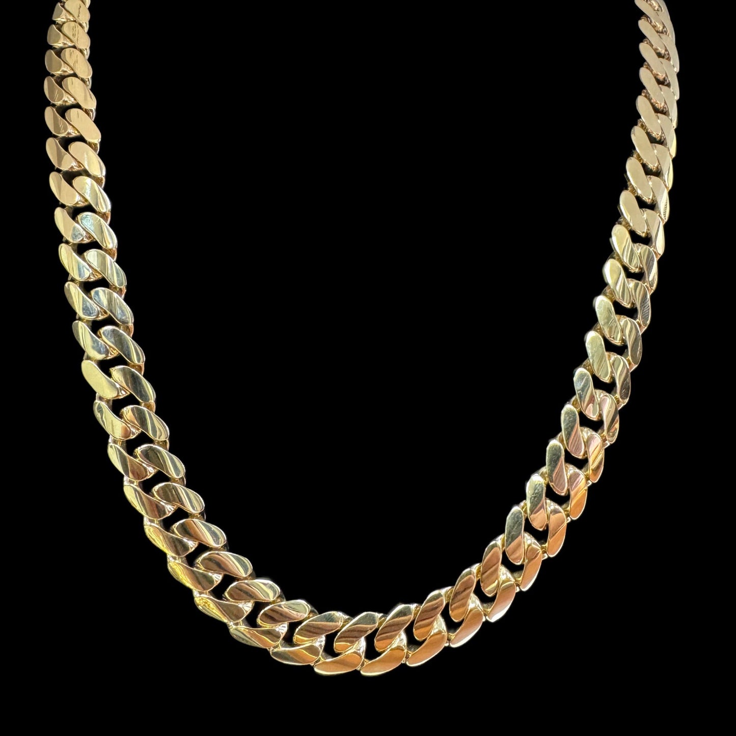14K SEMI-SOLID CUBAN CHAIN (41.2GR 11MM 20")