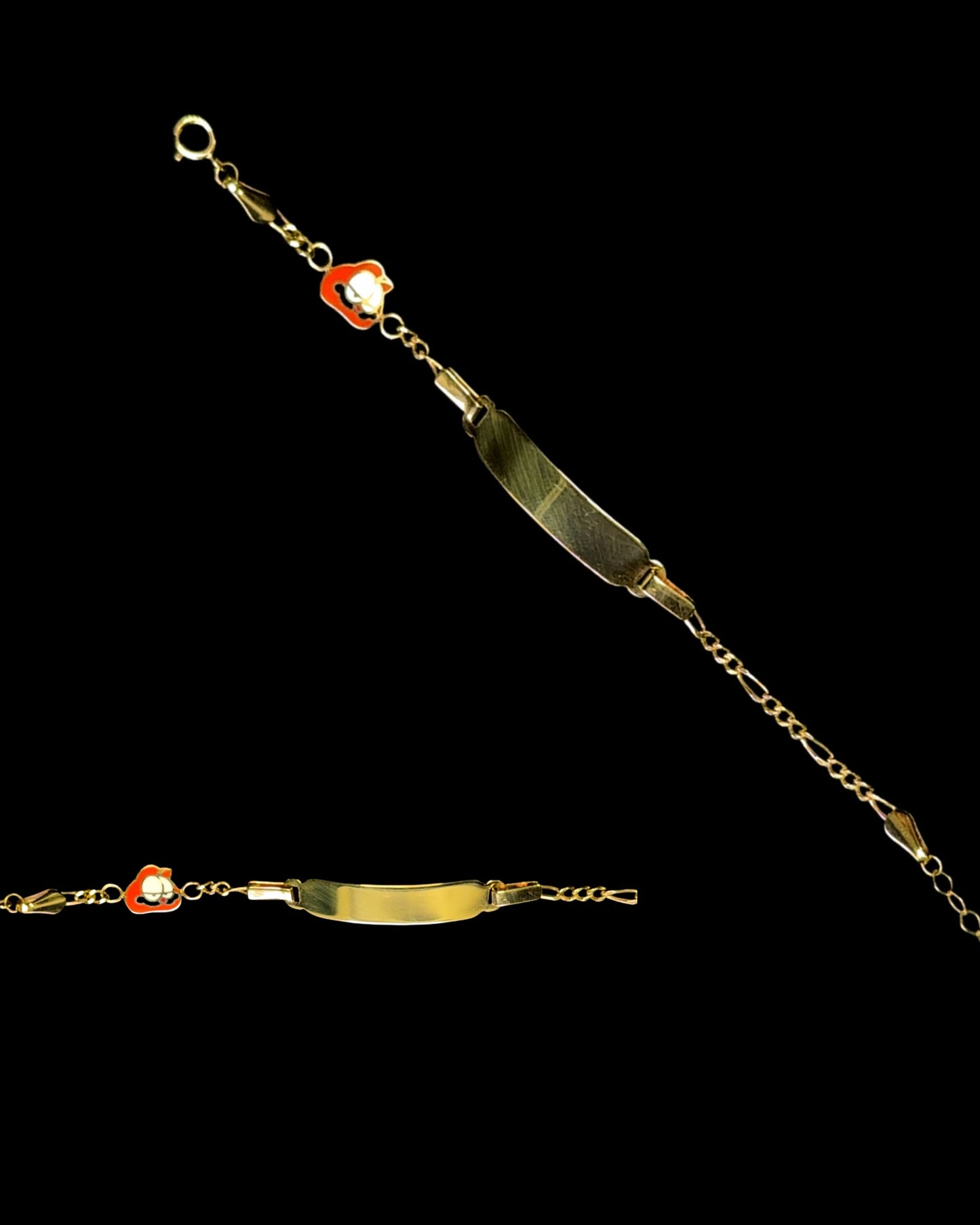 PULSERA IDENTIFICACIÓN BEBE GARFIEL 2.9GR 6.8MM 14K 5.5"