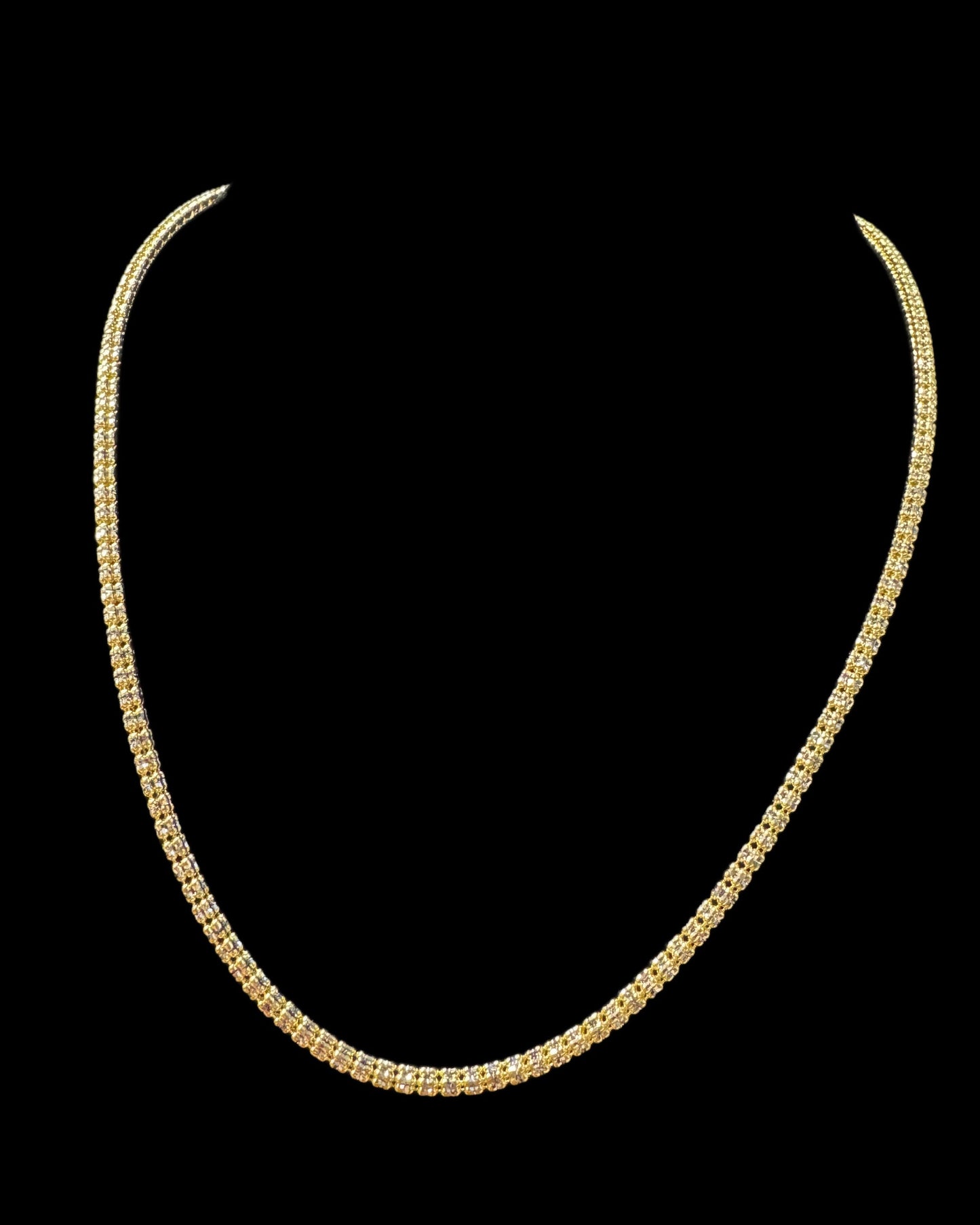 CADENA MOON ICE HOLLOW YELLOW 16.7GR 3.3MM 14K 20"