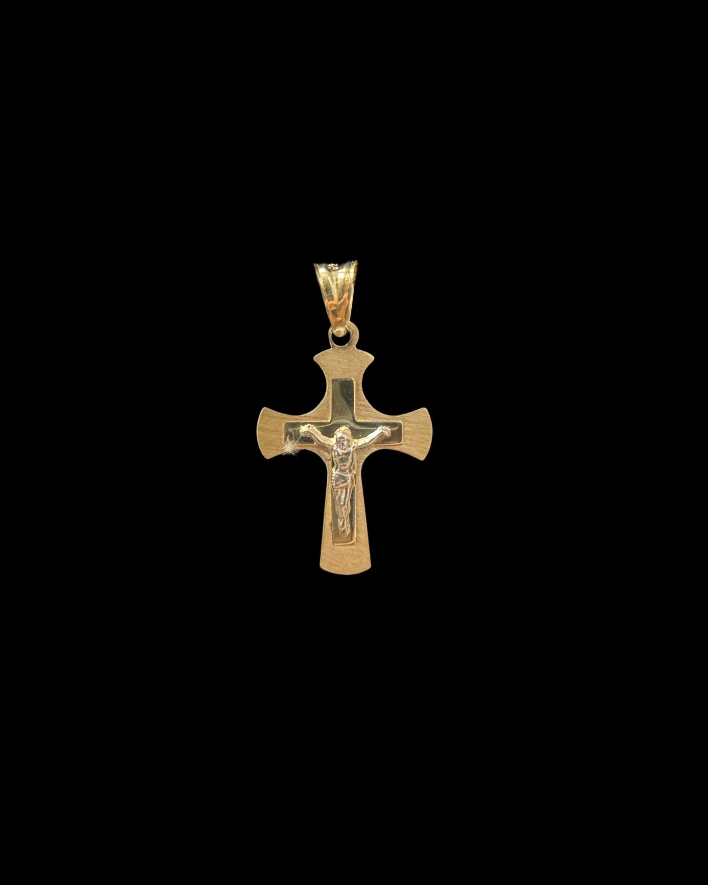 PENDANT CRUZ JESUS SMALL 1GR 14K