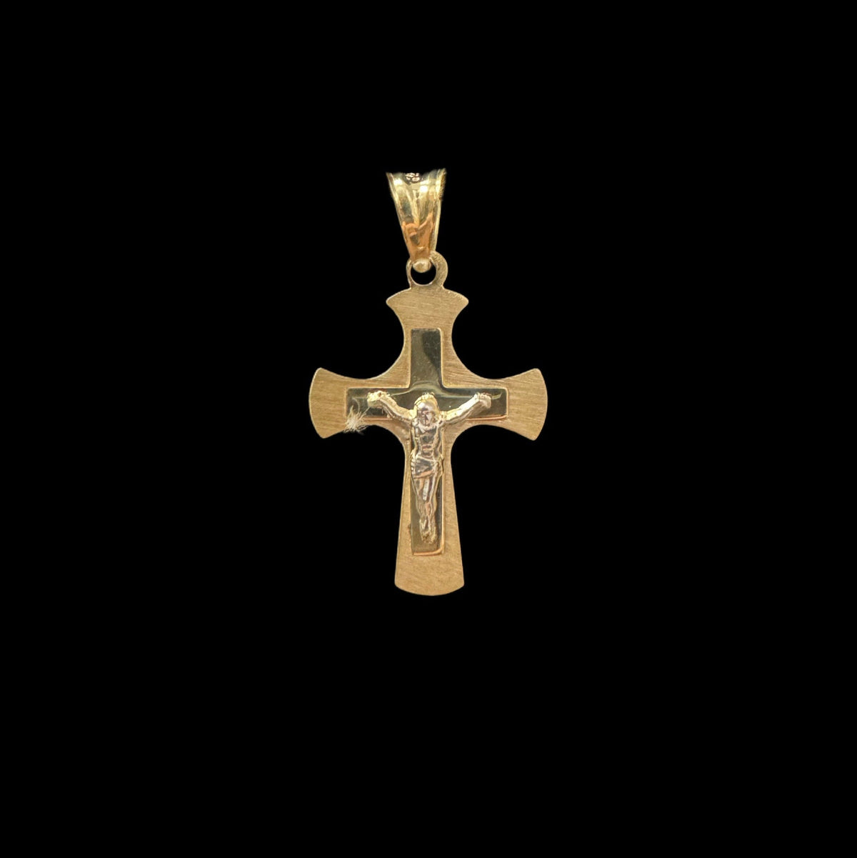 14K JESUS CROSS PENDANT SMALL (1GR)
