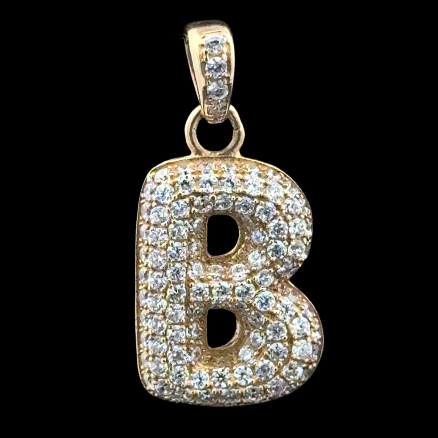 COLGANTE LETRA B CZ 1.9GR 14K