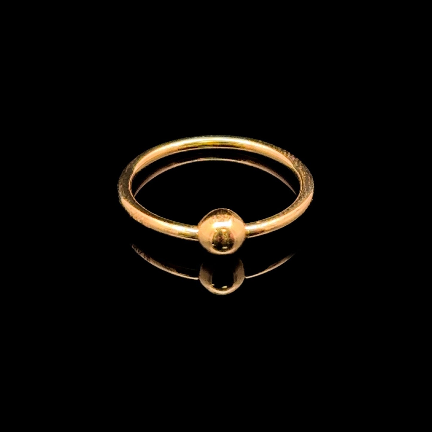 14K GOLD PIERCING RING