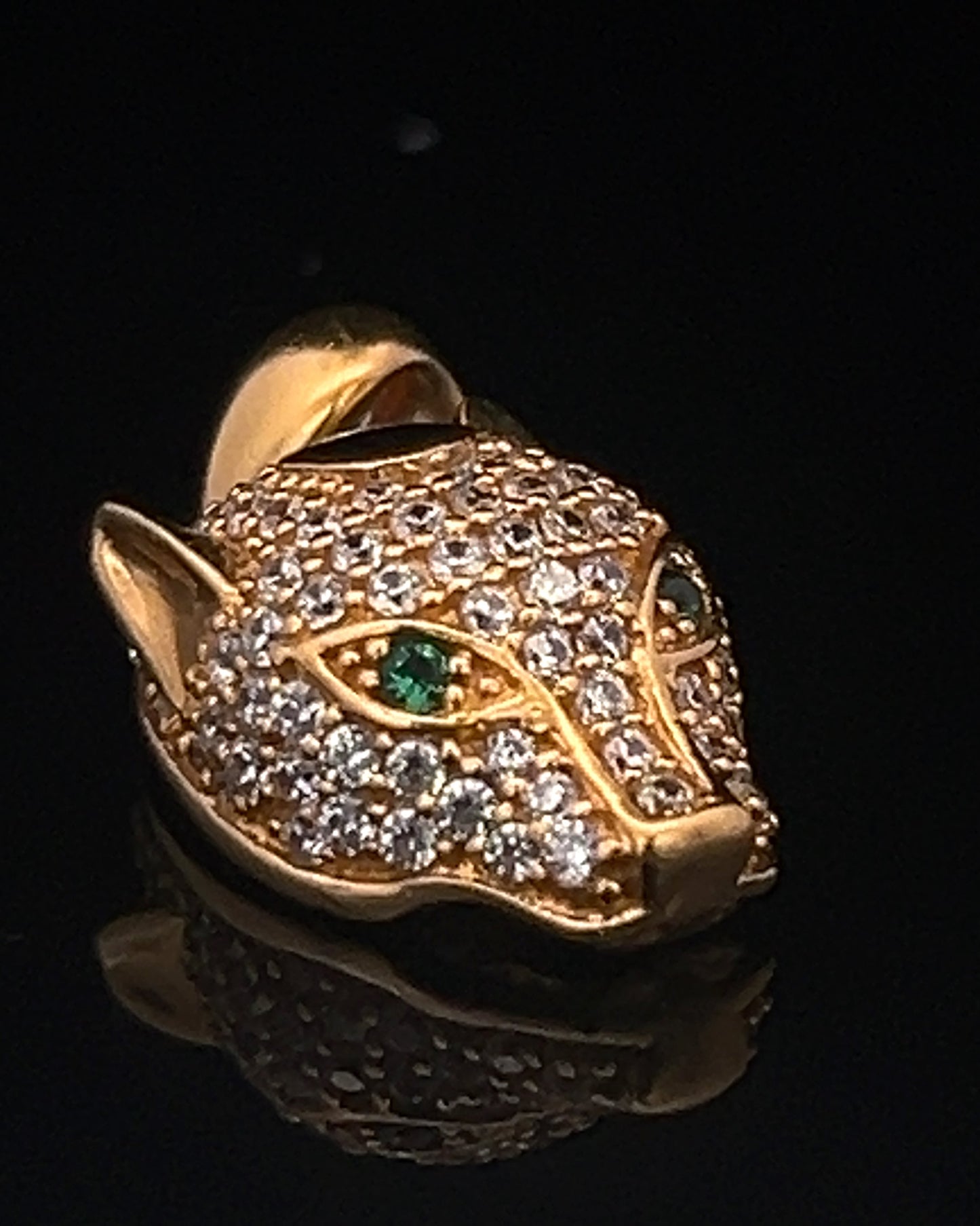 COLGANTE CABEZA GUEPARDO CZ 2.3GR 14K
