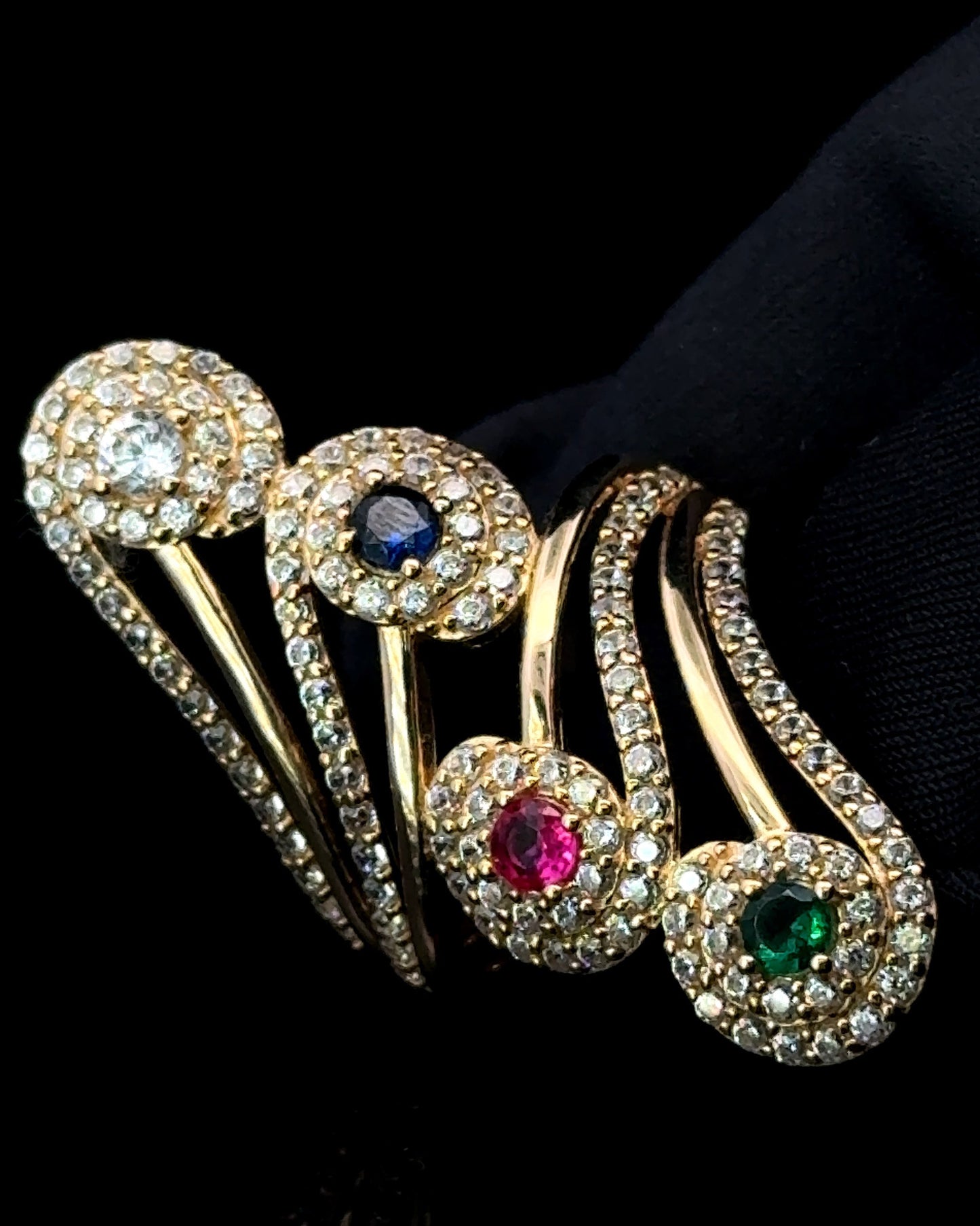 ANILLO FIGURA CZ 5.4GR 14K 7"