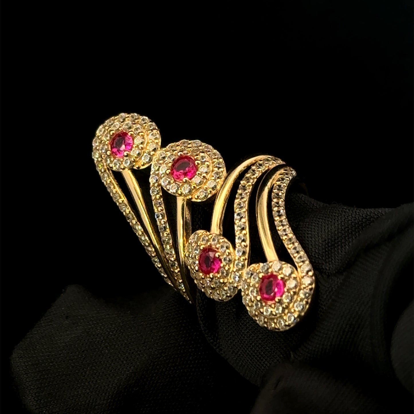 ANILLO FIGURA CZ 5.2GR 14K 7"