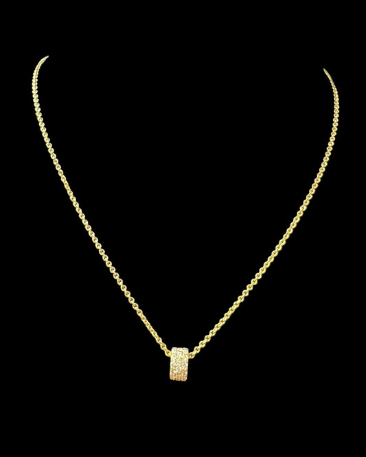 Wheel Necklace 1CT 5GR 14K 18"