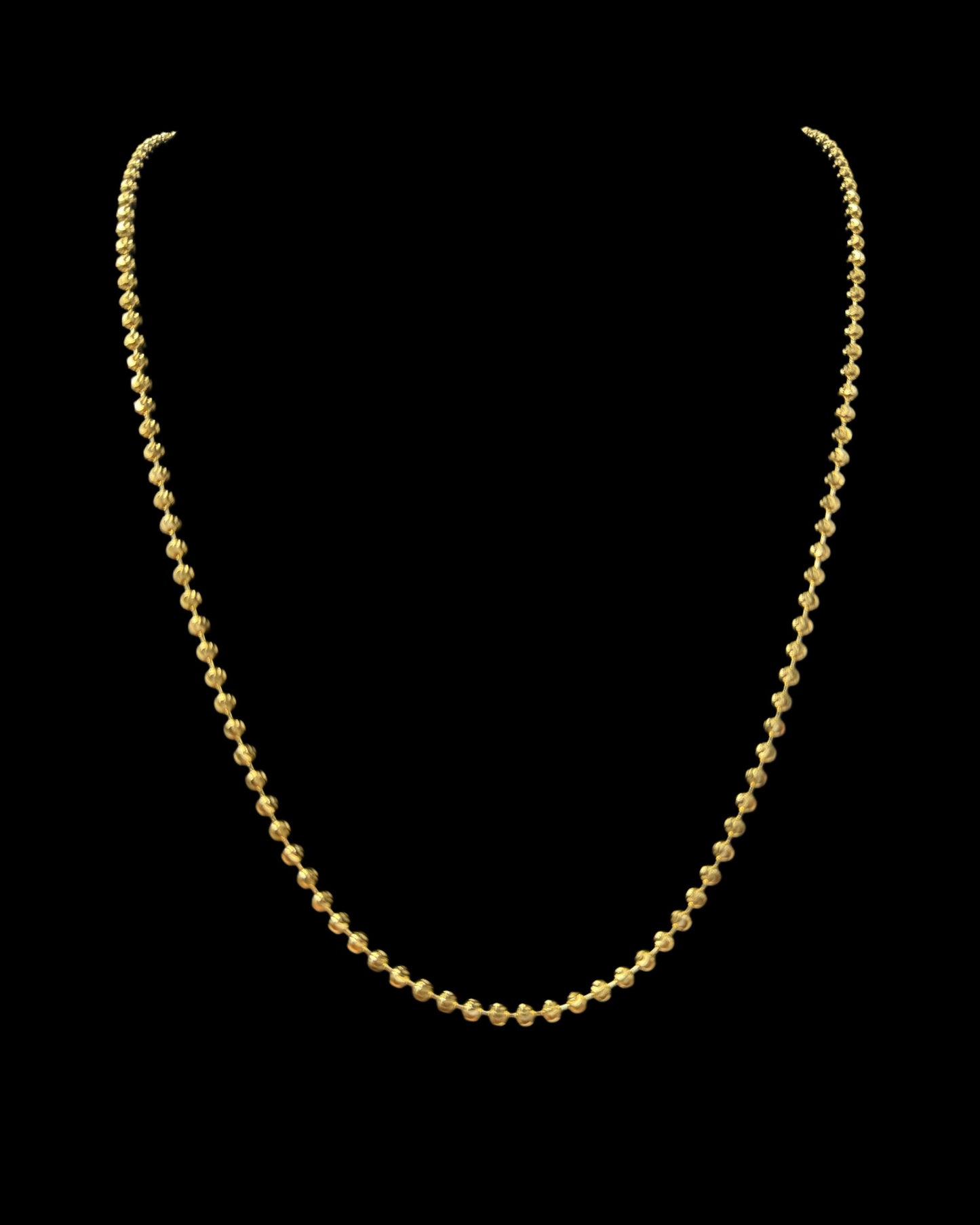 CADENA MOON CUT 15.2GR 3MM 14K 22"