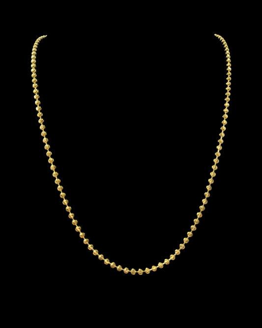 CADENA MOON CUT 15.2GR 3MM 14K 22"